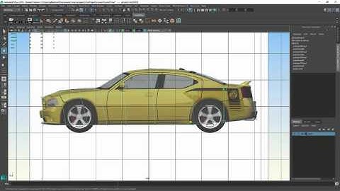 Maya Car Modeling Project - Part 1 - Setting up 2D reference