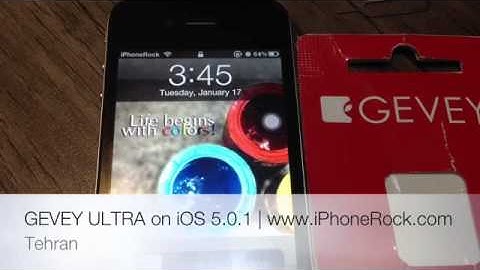How to Unlock iPhone 4 using GEVEY / GEVEY Ultra SIM iOS 5.0.1