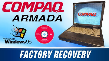 Compaq Armada 1700 - FULL Factory Recovery!!  We did it!!