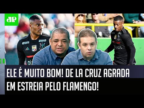 "O DE LA CRUZ TÁ INTEIRO! Esse cara TEM TUDO para..." ESTREIA no Flamengo AGRADA e é ELOGIADA!