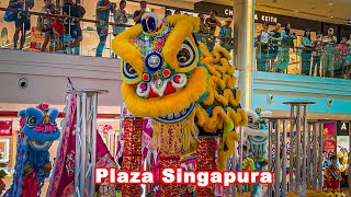 High Pole Lion Dance | Plaza Singapura | CNY 2024 | Year of the Dragon
