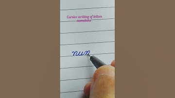 learn to connect 7 letters with letter n in cursive writing #cursivewritingletters