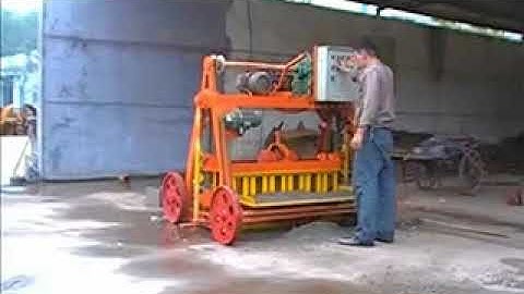 QMY4-45 mobile concrete block machine- egg laying block making machine