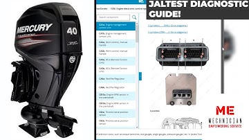 MERCURY 40 4 STROKE Diagnostic tool demonstration with Jaltest