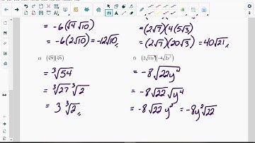 Lesson 1.3: Multiplying Radicals (Video Lesson, Part 1)