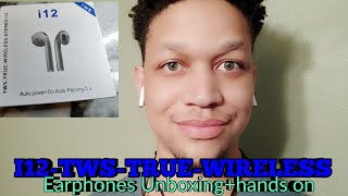 i12 TWS True Wireless stereo Bluetooth 5.0 unboxing| 1:1 Best Airpod clones!