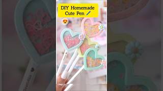 DIY Cute Pen 🖊️😍#diypen #diy #cute #craft #handmade #homemade #reuse #viral #diy#easycraft #shorts