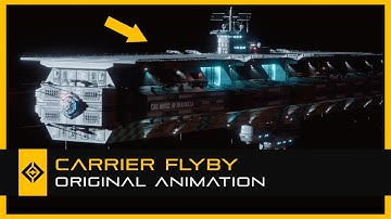 Space Carrier Flyby - Original Animation