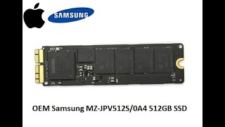 OEM Samsung MZ-JPV512S/0A4 512GB Internal Solid State Drive for Apple MacBook Pro