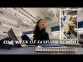 Fashion school vlog  waking up at 5am a new internship  nyc fashion school vlog