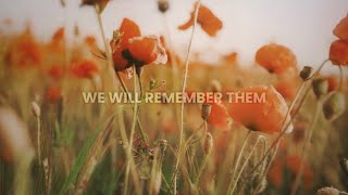 Armistice Day - We will remember them