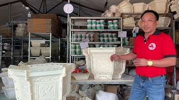 Mới - Ra Mắt Khuôn Đổ Chậu ABS Lục Giác 60 Cao 45 Nhiều Cải Tiến Mới