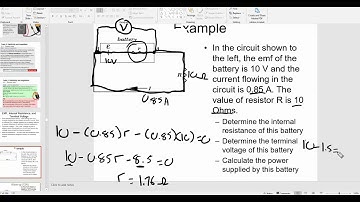 IB2 - Internal Resistance and Voltage Divider Circuits
