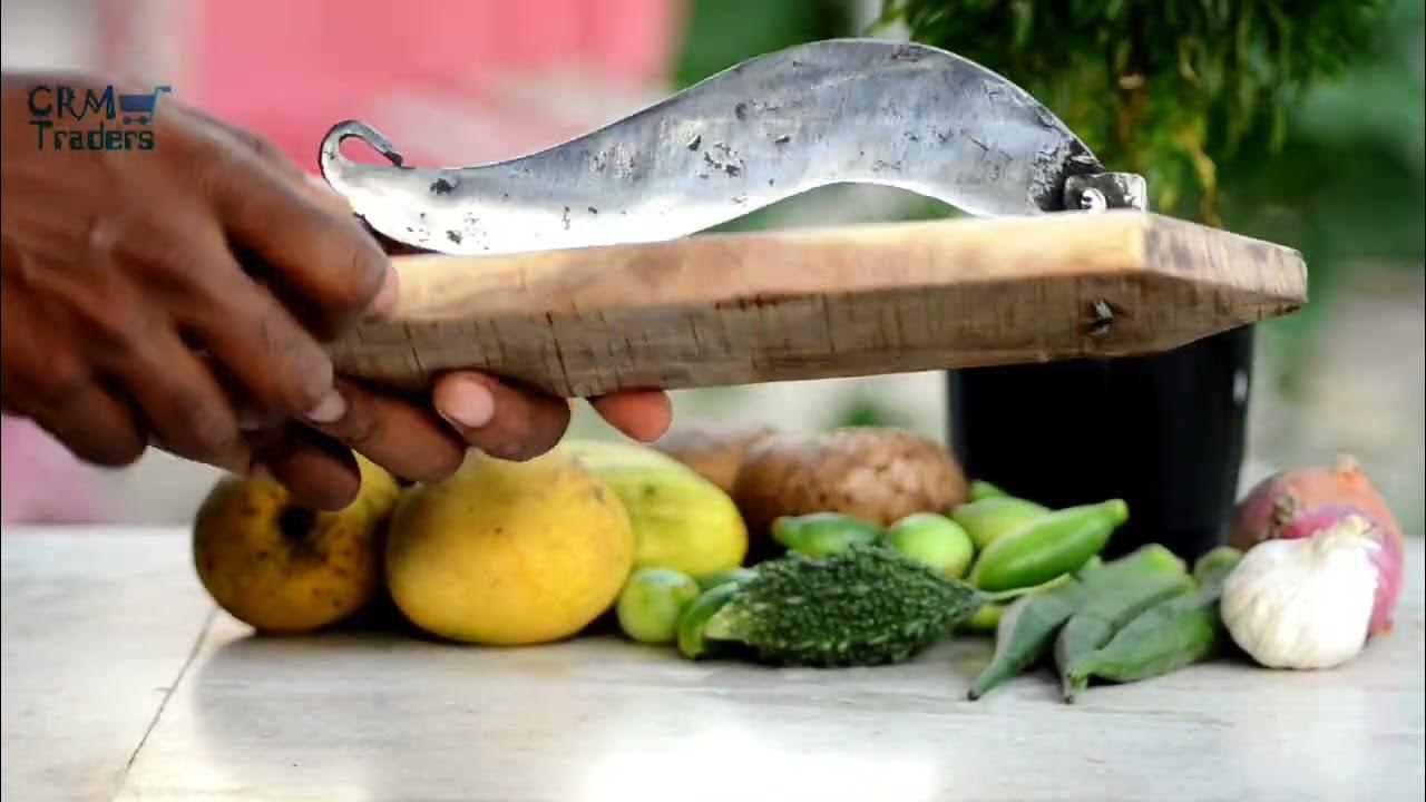 CRM TRADERS Folding Iron Blade Vegetable Fruit Cutter Vili Boti