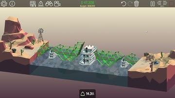 Double Overpass Drawbridge | 2-4 Desert Winds | Unbreaking Under-budget Solution | Poly Bridge