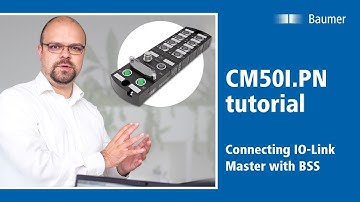 Baumer | IO-Link Master CM50I.PN | Connecting the Master to the Baumer Sensor Suite