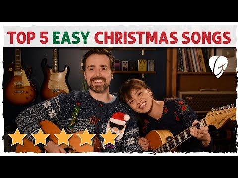 Top 5 BEST Christmas Guitar Songs 🎄 4 Chords or Less!