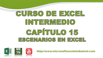 Curso de Excel Intermedio Capitulo 15 | Herramientas de Análisis Escenarios en Excel