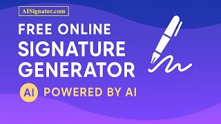 Free Online Signature Generator: Create Unique Designs with AI - AISIGNATOR.com screenshot 2