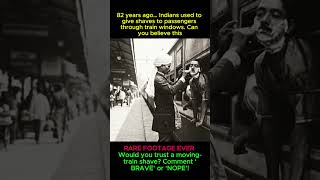 82 Years Ago Barbers Served Train Pengers Rare Indian Railway Service From India