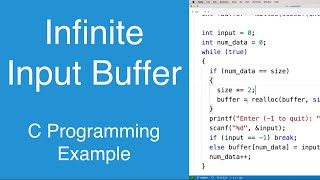 Infinite Input Buffer | C Programming Example