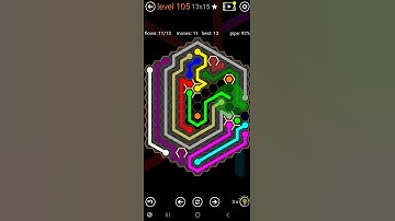How To Solve Flow Free Hexes Flower Field Pack Level 105 13x15 Walk Through Solution Walkthrough
