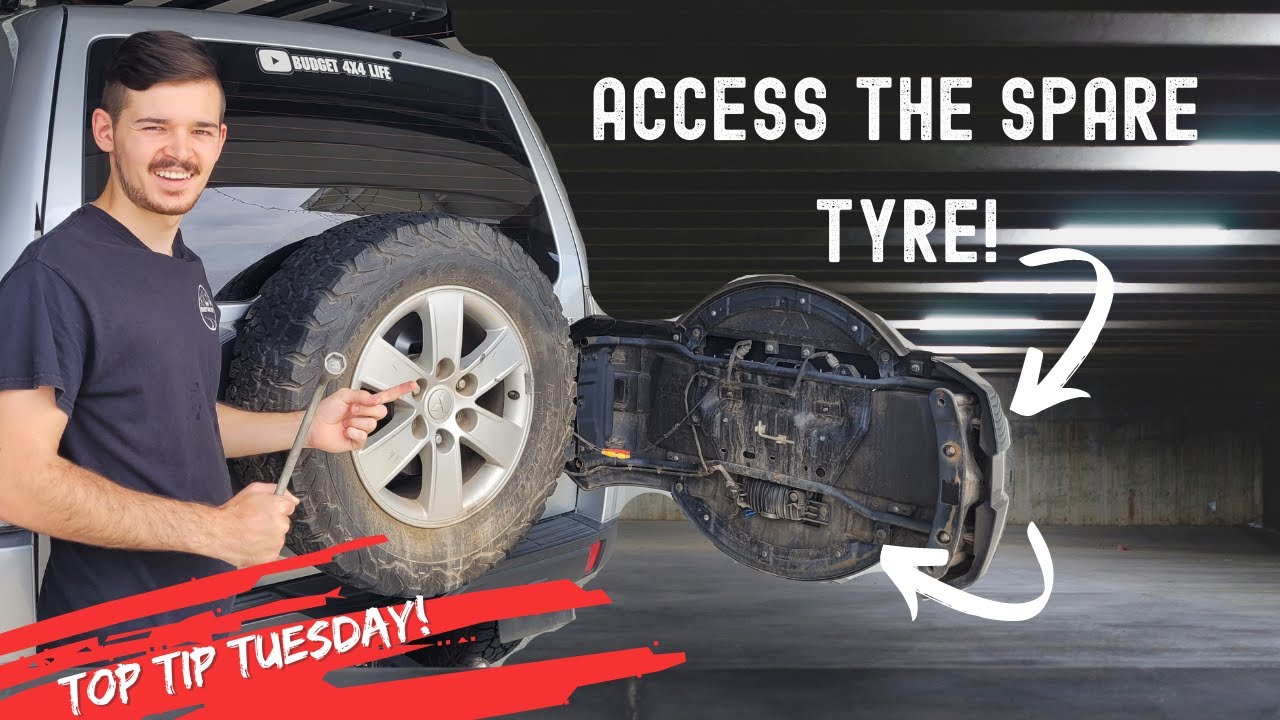 How To Access/Get to Your Rear Spare Wheel On a Pajero YouTube