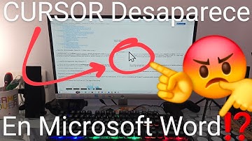 🖱️👻 PUNTERO DESAPARECE en WORD (CURSOR en BLANCO) SOLUCIÓN❓❕