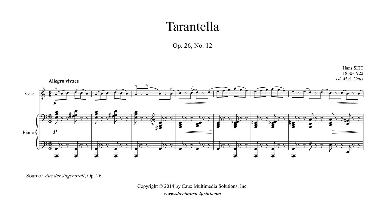 Тарантелла скрипка