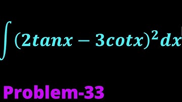 Trigonometric Integrals Problem 33 |Trigonometric functions |Integral Calculus.