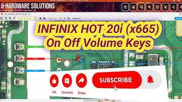 INFINIX HOT 20i (x665) On Off Volume Keys Repair Solution Diagram