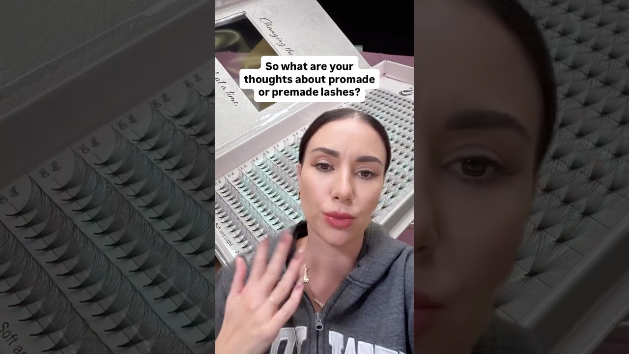 Are PreMade Fans Okay to Use for Lash Extension Sets? #shorts #youtubeshorts