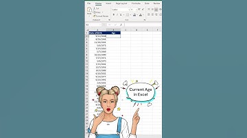 Excel Age Detective: How to Calculate Age from Today