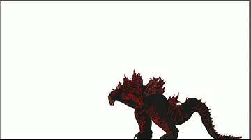 Fire godzilla Sticknodes walking test