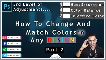 How To Change & Match Colors In #DigitalPrint | Selective Color Adjustment Layers in Hindi | Part 2