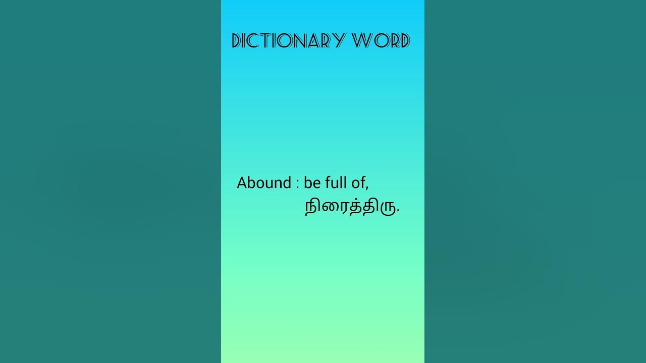 abound-meaning-in-tamil-youtube
