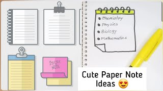 How I take paper notes ~ paper note ideas