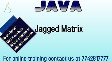 jagged array in java in hindi