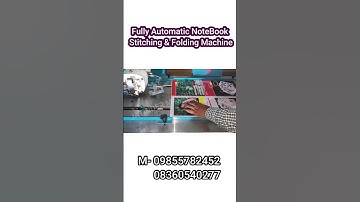 All in One NoteBook Stitching & Folding Machine #shorts #machine #businesskaisekarein #businessideas