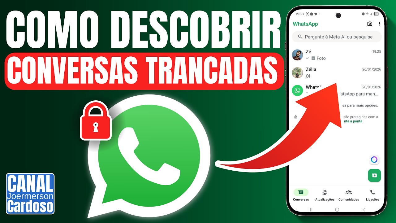 Como Achar as Conversas Trancadas no WhatsApp? Rápido e Fácil! - YouTube