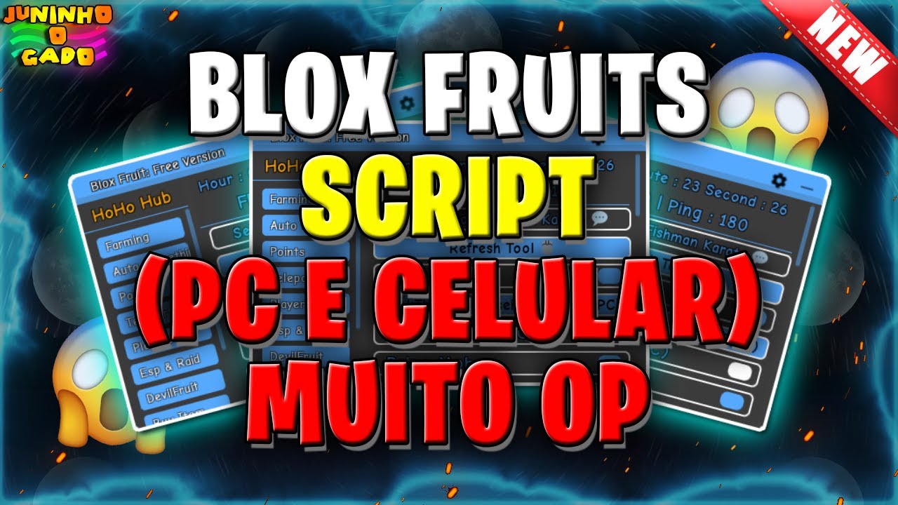 Blox Fruits Script/Hack ROBLOX!! Auto Farm Atualizado - (PC E CELULAR)  Funcionando 2022 