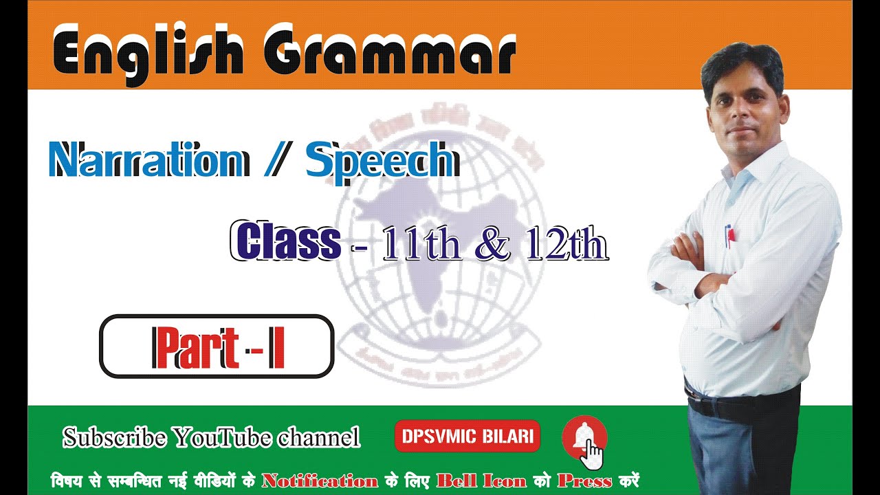 speech class 11th english grammar