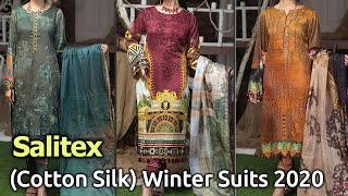 New Salitex CottonSlk Winter Dresses 2020 | Pakistani Winter Unstitched Stylish Suits
