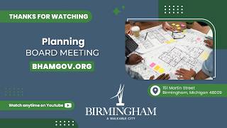 City of Birmingham Planning Board Meeting on October 14, 2026