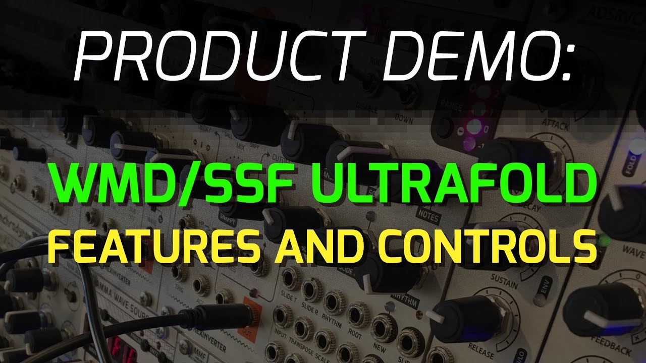 WMD / SSF ULTRAFOLD - Features and Controls