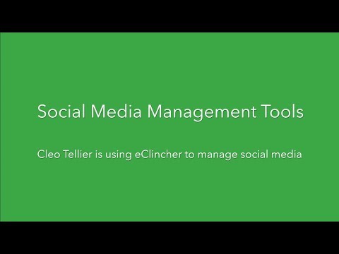 Social media managment tools - Recommendation, Cleo Tellier
