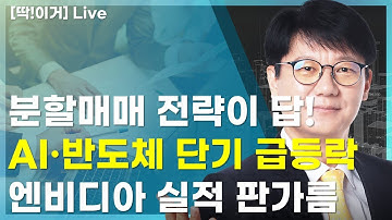 [딱!이거] 분할매매 전략이 답! AI·반도체 단기 급등락, 엔비디아 실적이 판가름