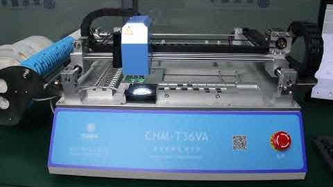 CHM-T36VA Small 2 Head Desktop SMT Placement Device With Built In Vacuum Pump With Vision