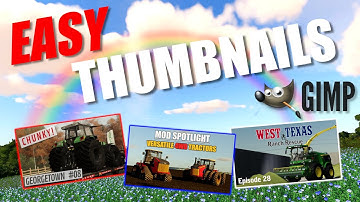 QUICK & EASY How to Make a Thumbnail for Youtube Videos Using GIMP
