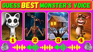 Guess Monster Voice Zoonomaly, Siren Head, Spider House Head, Talking Tom Coffin Dance